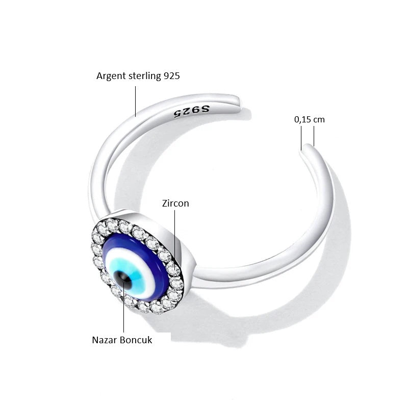 Bague de Protection contre le Mauvais Œil