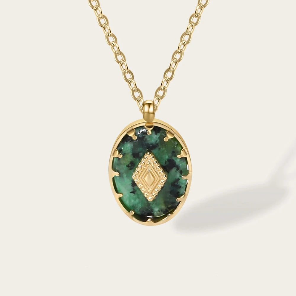 Pendentif en Turquoise Africaine - Purifie le Karma