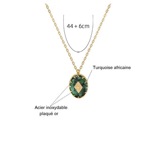 Pendentif en Turquoise Africaine - Purifie le Karma