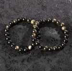 Bracelet en Obsidienne Dorée - Abondance & Protection