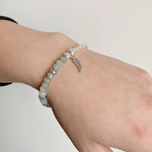 Bracelet 'Aile d'Ange' en Labradorite - Protection