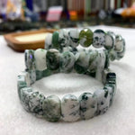 Bracelet en Agate Mousse - Équilibre & Abondance