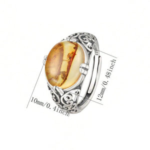 Bague en Ambre - Vitalité & Force Intérieure