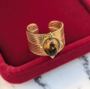 Bague Œil de Tigre - Protection & Force Intérieure