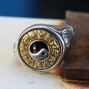 Bague 'QianKun' - Protection, Harmonie, Abondance
