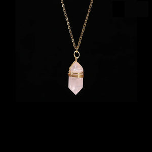 Pendentif en Quartz Rose - Harmonie des Sentiments
