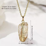 Pendentif en Citrine Brute - Attire l'Abondance