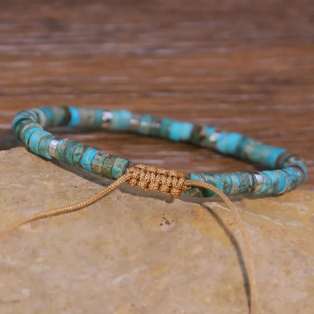 Bracelet en Jaspe Shoushan - Force Intérieure