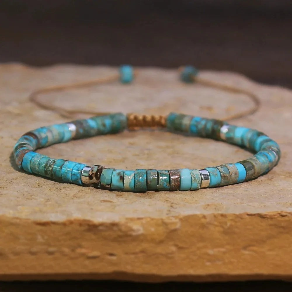 Bracelet en Jaspe Shoushan - Force Intérieure