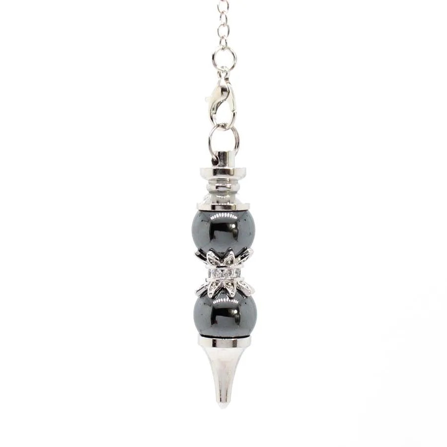 Pendule en Hématite - Thérapie Énergétique Intégrale