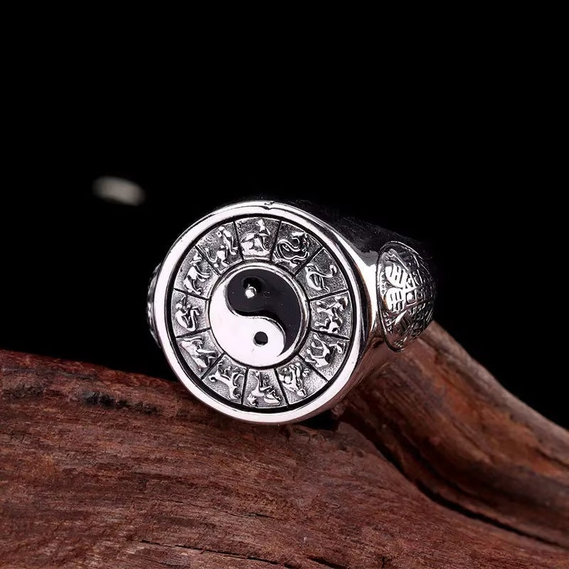 Bague 'QianKun' - Protection, Harmonie, Abondance