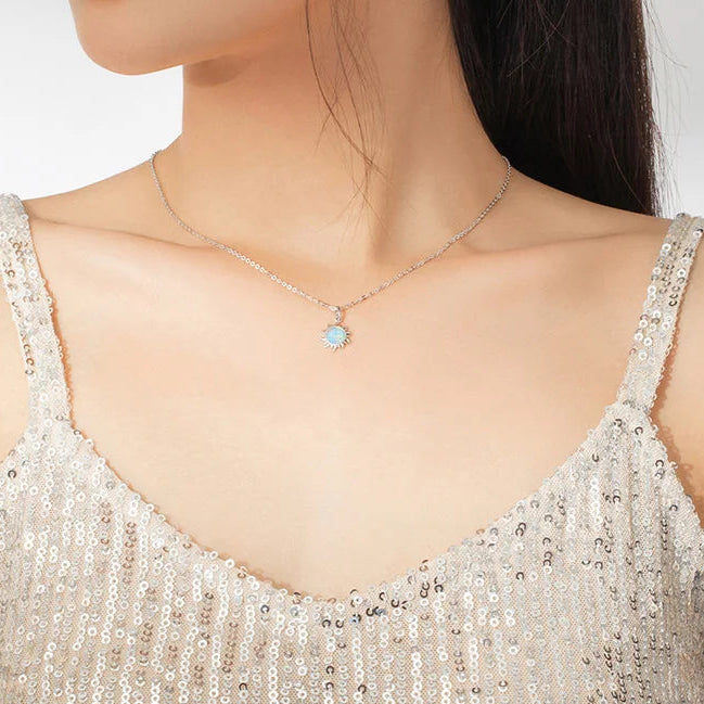 Pendentif en Opale de Feu - Purification Karmique