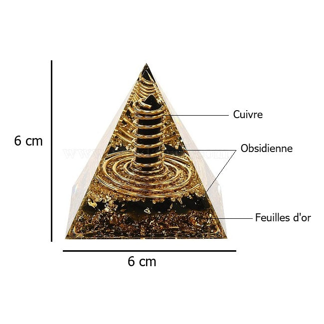 Orgonite Obsidienne - Protection Ultime