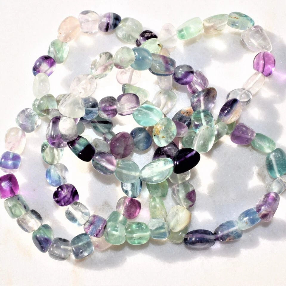 Bracelet en Fluorite Arc-en-Ciel - Purification Complète