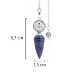 Pendule 'Fleur de Vie' en Lapis Lazuli