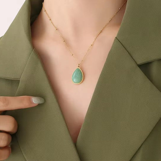 Pendentif en Aventurine - Attire Chance & Bonheur