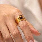 Bague Œil de Tigre - Protection & Force Intérieure