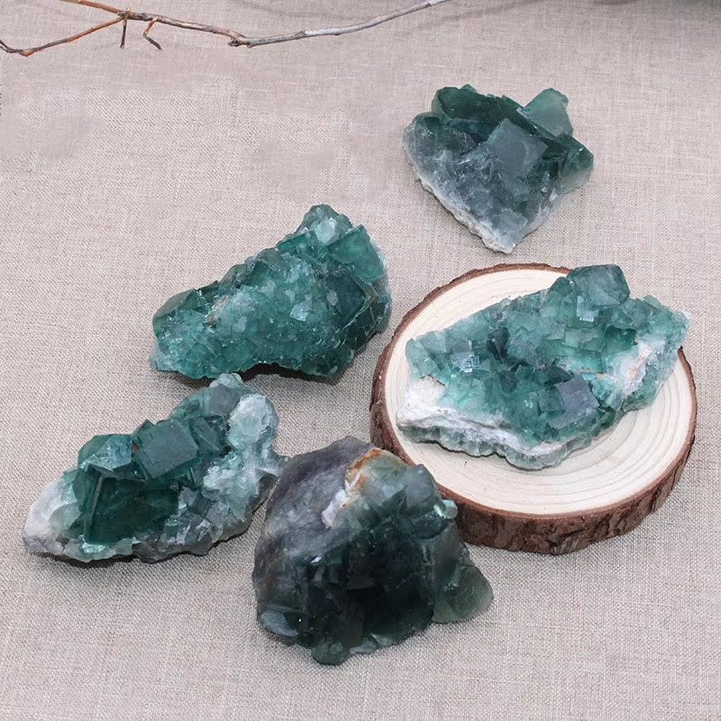 Amas de Fluorite Verte - Purification Totale