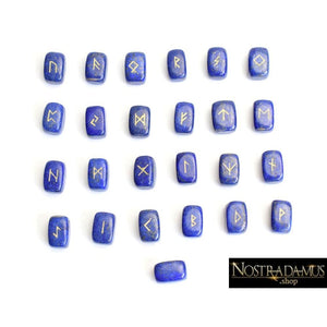 Runes Divinatoires en Lapis Lazuli - Pierres