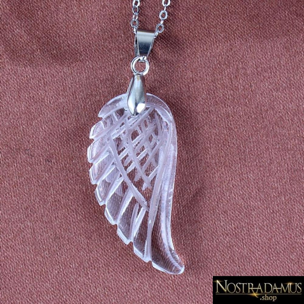 Pendentif Aile dAnge en Cristal de Roche - Pendentifs