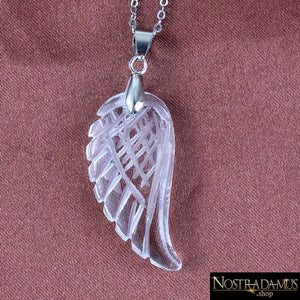 Pendentif Aile dAnge en Cristal de Roche - Pendentifs