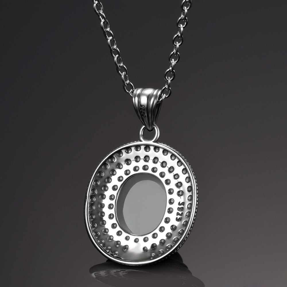 Pendentif 'Féminin Sacré' - Argent & Pierre de Lune