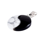 Pendentif 'Yin Yang' - Obsidienne & Howlite