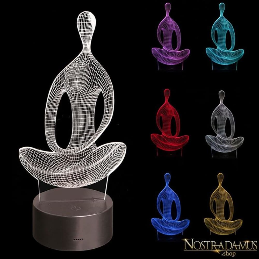 Lampes à LED Effet Hologramme Méditation - Night Lights