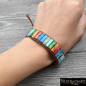 Bracelet dharmonisation des Chakras en pierres naturelles - Charme Bracelets