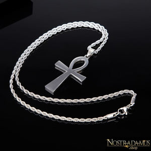 Croix dIsis Ankh en Acier Inoxydable - Pendentif Colliers