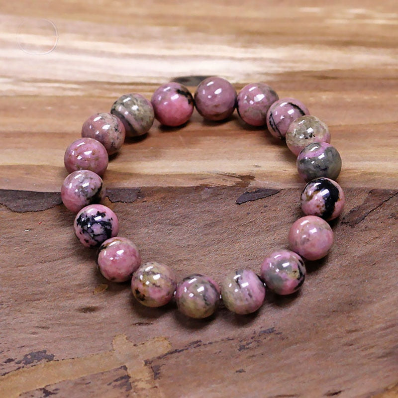 Bracelet en Rhodonite - Amour Inconditionnel