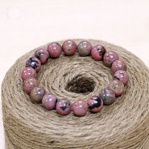 Bracelet en Rhodonite - Amour Inconditionnel