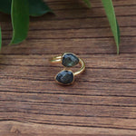 Bague 'Équilibre & Protection' en Labradorite