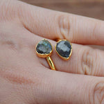 Bague 'Équilibre & Protection' en Labradorite