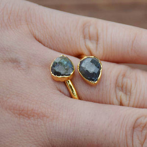Bague 'Équilibre & Protection' en Labradorite