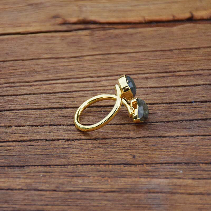 Bague 'Équilibre & Protection' en Labradorite