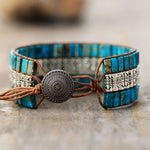 Bracelet en Jaspe Bleu 'Magie de l'Instant'