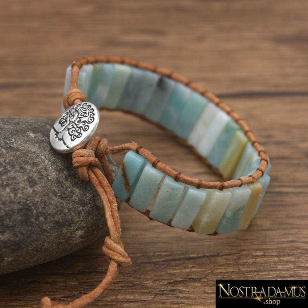 Bracelet Joie de Vivre en Amazonite - Wrap Bracelets