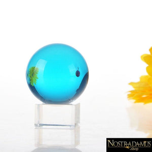 Boule de cristal bleu ciel - Boules décoratives
