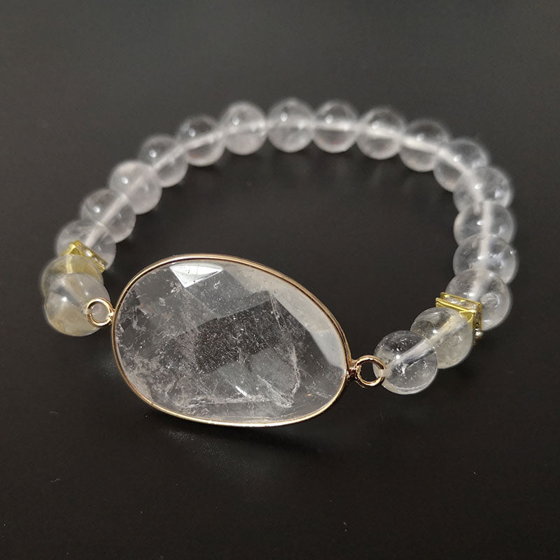 Bracelet en Cristal de Roche - Purification des Énergies