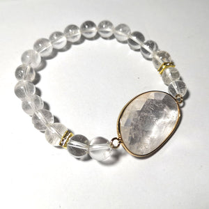 Bracelet en Cristal de Roche - Purification des Énergies