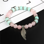 Bracelet 'Présence Angélique' - Quartz Rose & Amazonite
