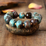 Bracelet en Jaspe Africaine - Éveil & Ancrage