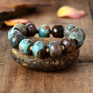 Bracelet en Jaspe Africaine - Éveil & Ancrage