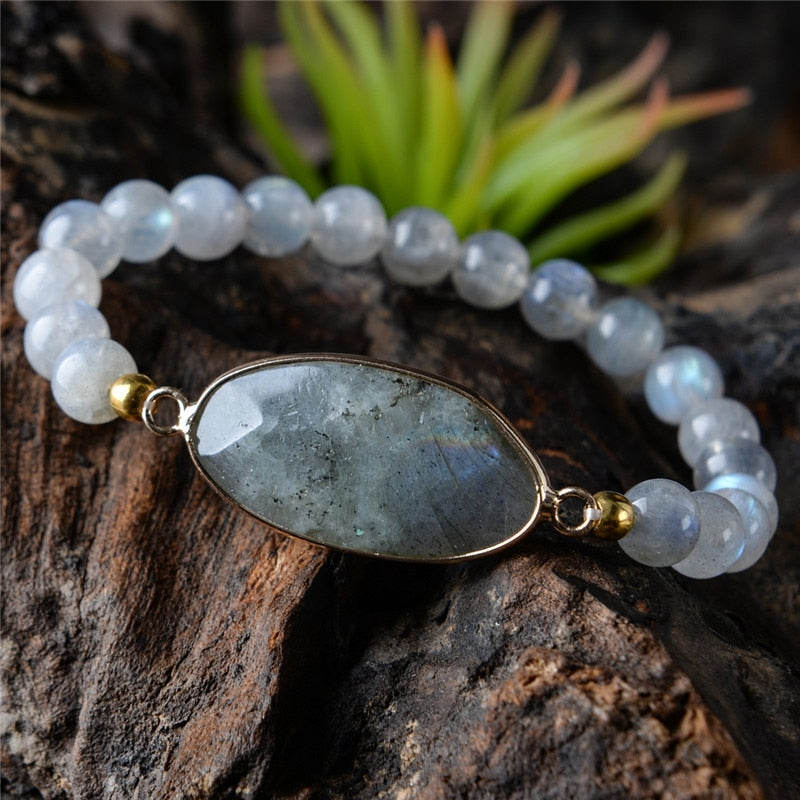 Bracelet en Labradorite - 'Protection & Équilibre'