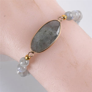 Bracelet en Labradorite - 'Protection & Équilibre'
