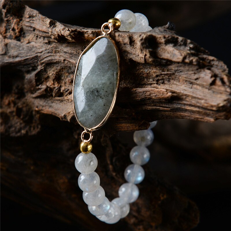 Bracelet en Labradorite - 'Protection & Équilibre'