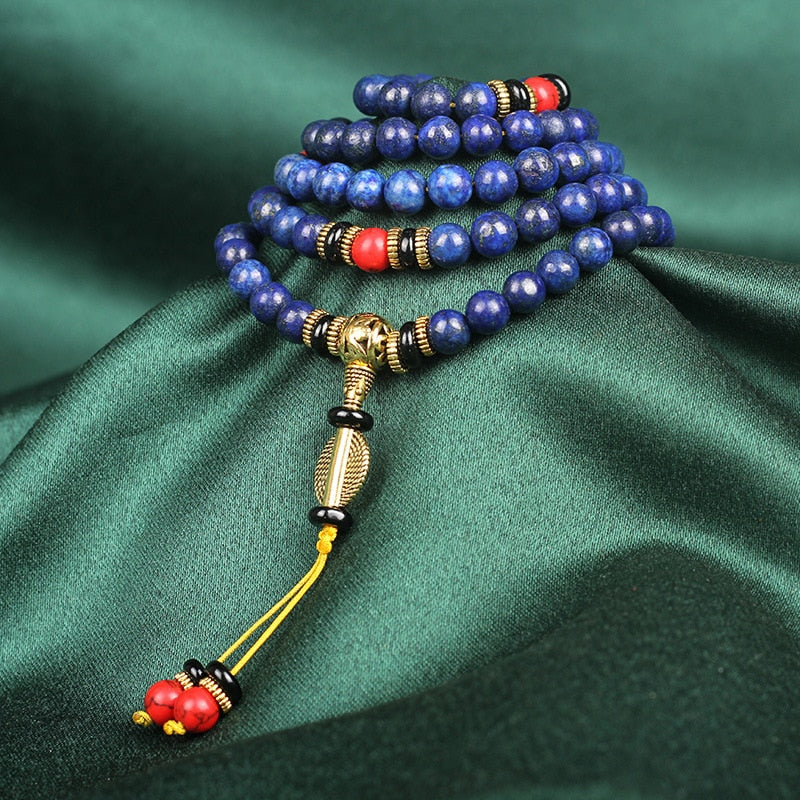Bracelet Chamanique Tibétain en Lapis Lazuli