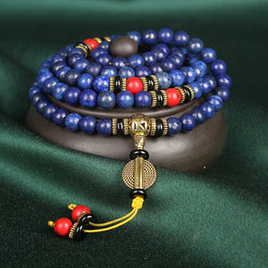 Bracelet Chamanique Tibétain en Lapis Lazuli