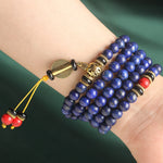 Bracelet Chamanique Tibétain en Lapis Lazuli